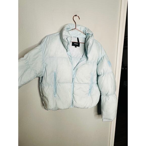 MACKAGE Women's Tessy Light Blue Drawcord Hem Pockets Duck Down Jacket Size XS - Picture 8 of 10